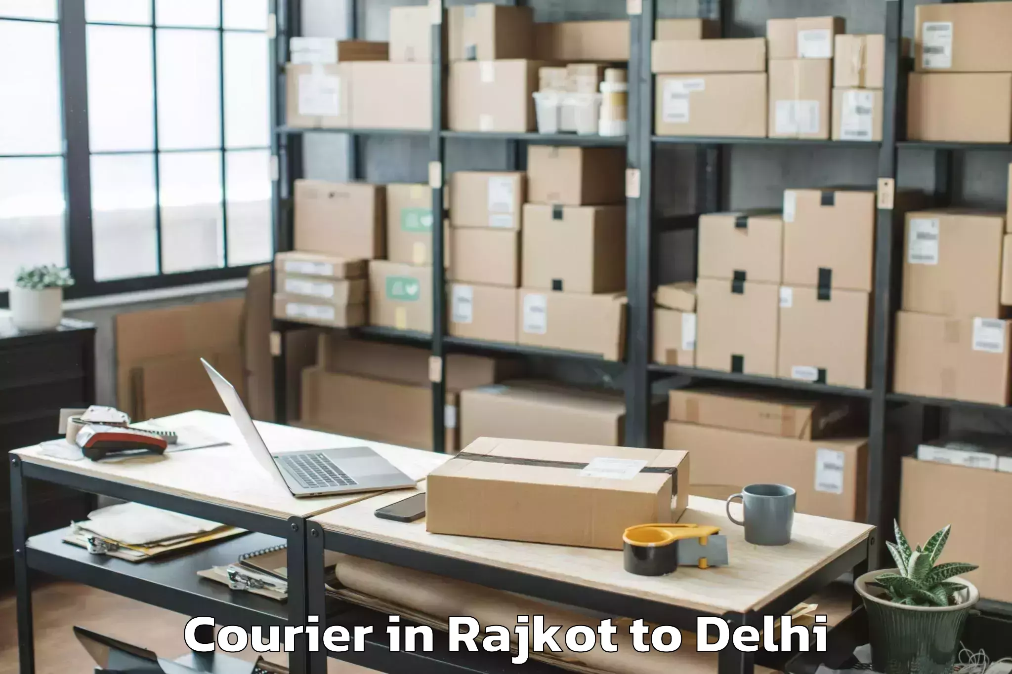 Affordable Rajkot to Saraswati Vihar Courier